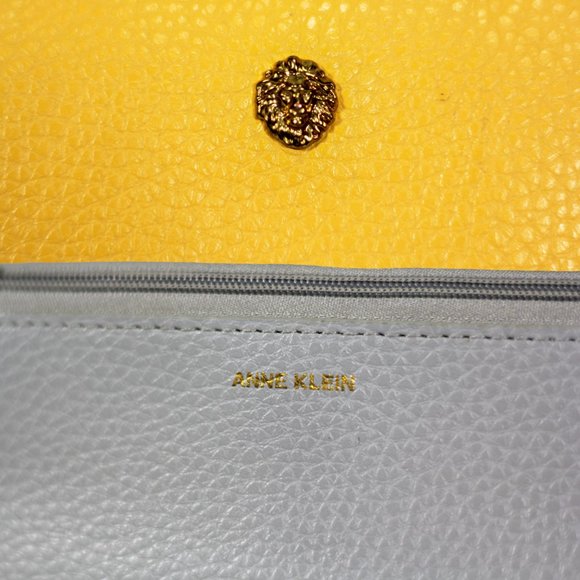 Yellow Leather Anne Klein Bifold Wallet - Picture 3 of 4